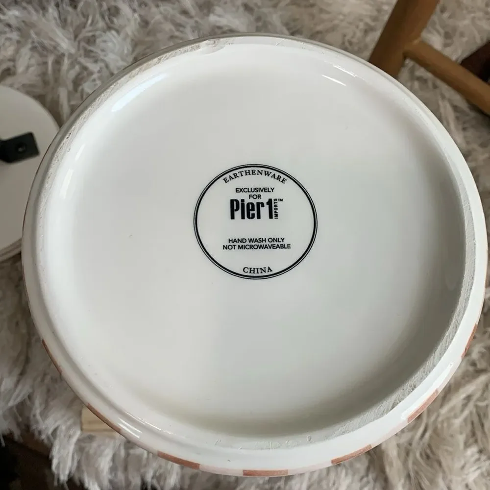 Pier 1 Earthenware Goat Cookie Biscuit Storage Jar